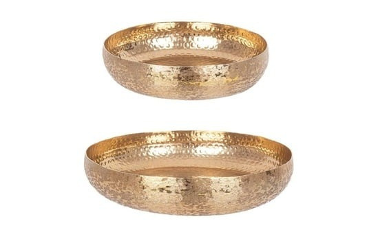 Metal Floor Flower Stand for living room Indoor Plant Stand (Gold)