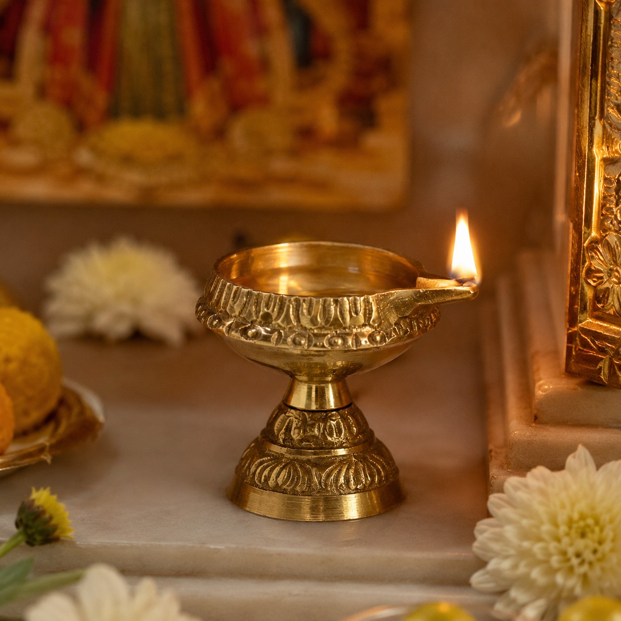 Brass Diya Lamp