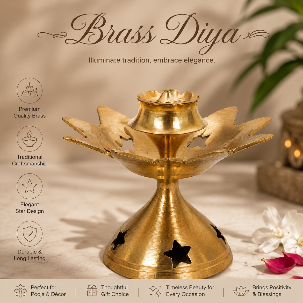 Brass Diya For Home