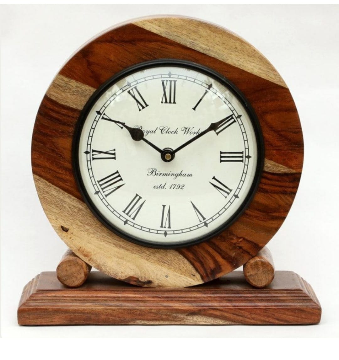 Wall clock in wood
