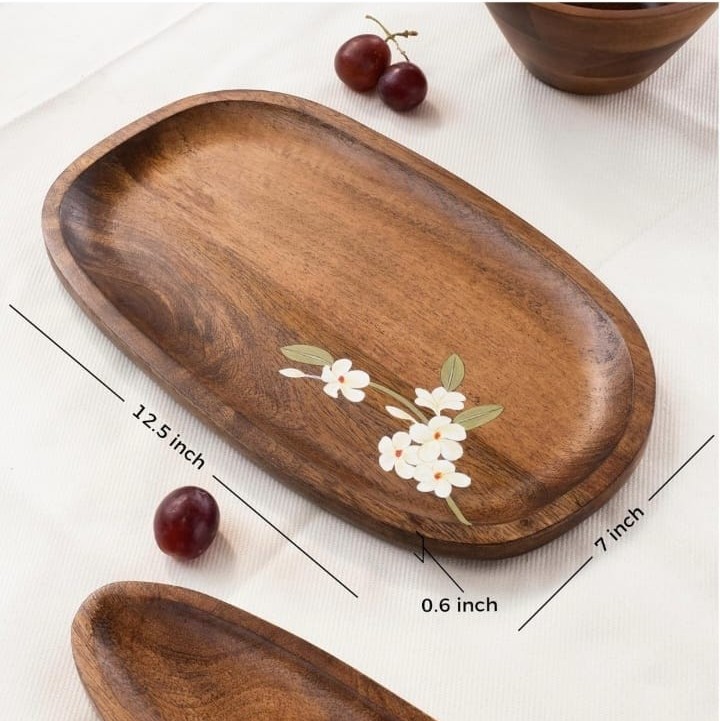 Bella Mango Wood Medium Platter Tray